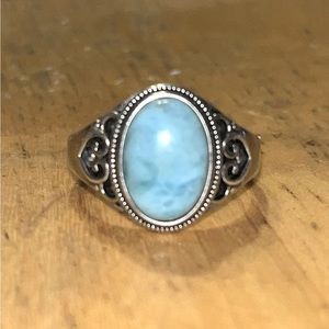Womans Larimar ring.